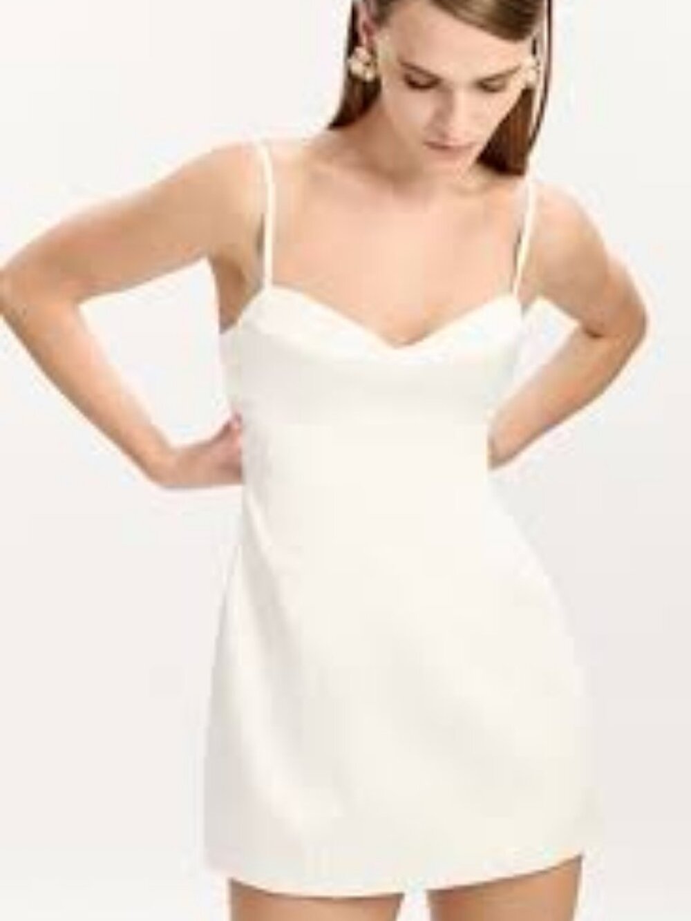 37 - NWT BARDOT MARCELLO HOURGLASS MINI DRESS IN ORCHID WHITE - Picture 4 of 7